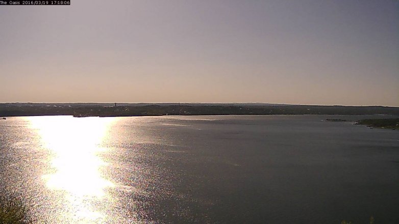 Lake Travis webcam, March 19, 2016 4:25 PM CT