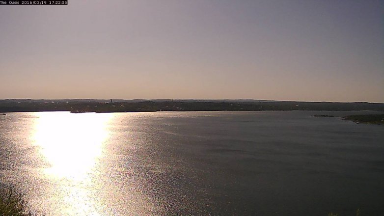 Lake Travis webcam, March 19, 2016 4:30 PM CT