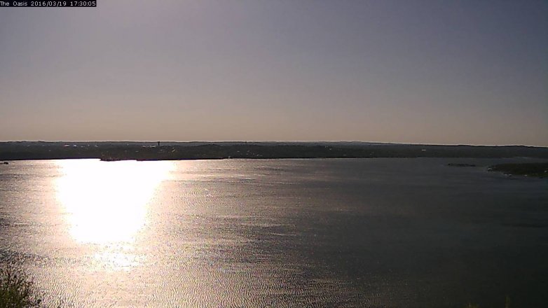 Lake Travis webcam, March 19, 2016 4:35 PM CT