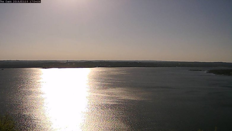 Lake Travis webcam, March 19, 2016 5:00 PM CT