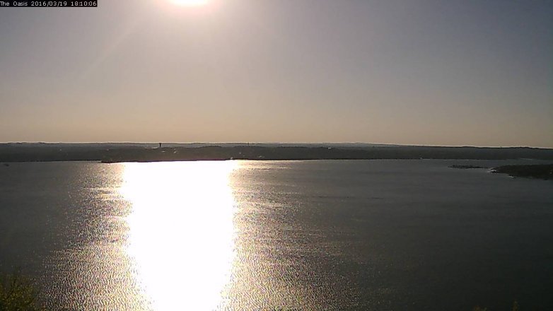 Lake Travis webcam, March 19, 2016 5:15 PM CT