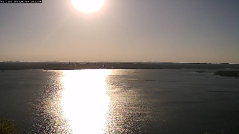 Lake Travis webcam, March 19, 2016 5:30 PM CT