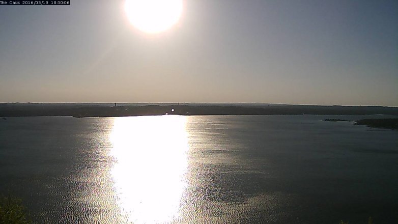 Lake Travis webcam, March 19, 2016 5:35 PM CT