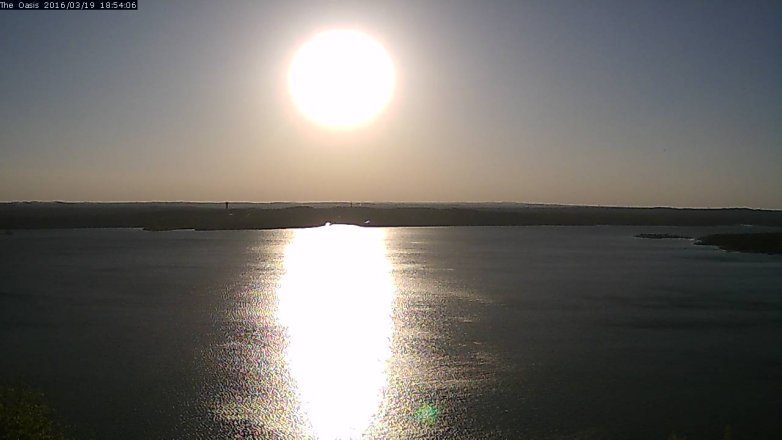 Lake Travis webcam, March 19, 2016 6:00 PM CT