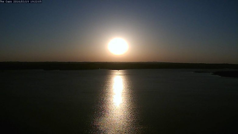 Lake Travis webcam, March 19, 2016 6:30 PM CT
