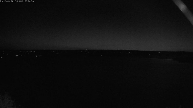 Lake Travis webcam, March 19, 2016 7:30 PM CT