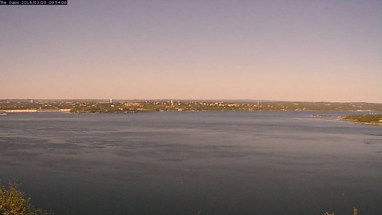 Lake Travis webcam, March 20, 2016 9:00 AM CT