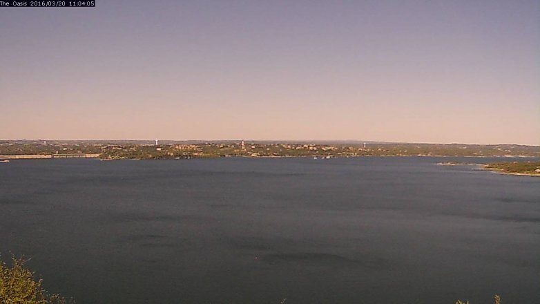 Lake Travis webcam, March 20, 2016 10:10 AM CT