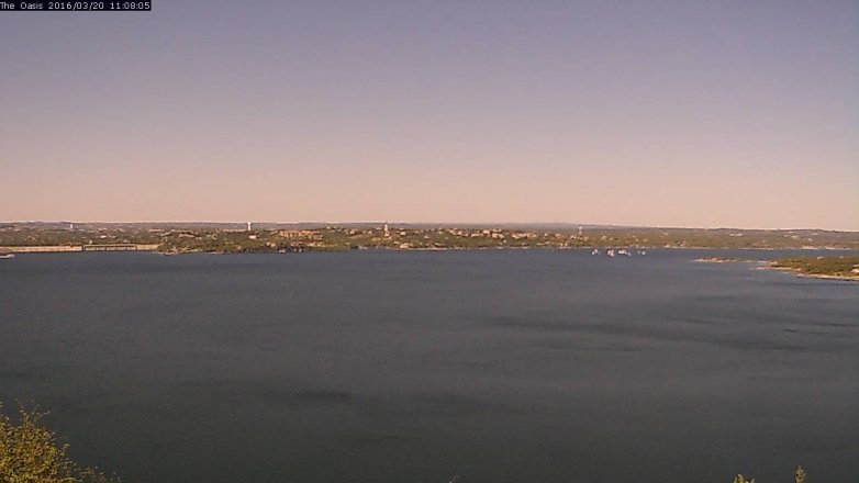 Lake Travis webcam, March 20, 2016 10:15 AM CT