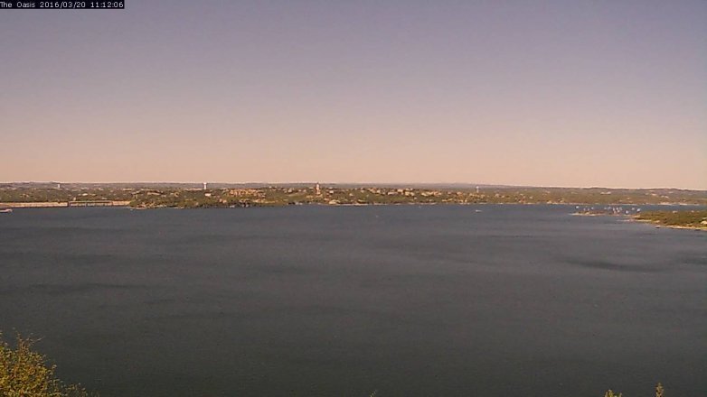 Lake Travis webcam, March 20, 2016 10:20 AM CT