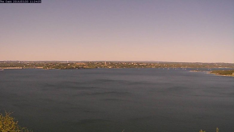Lake Travis webcam, March 20, 2016 10:30 AM CT