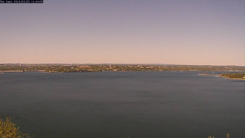 Lake Travis webcam, March 20, 2016 10:50 AM CT
