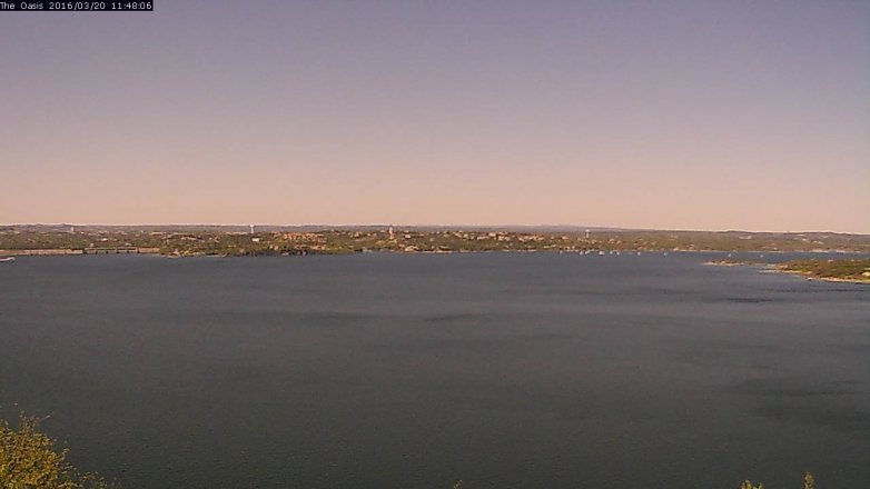 Lake Travis webcam, March 20, 2016 10:55 AM CT