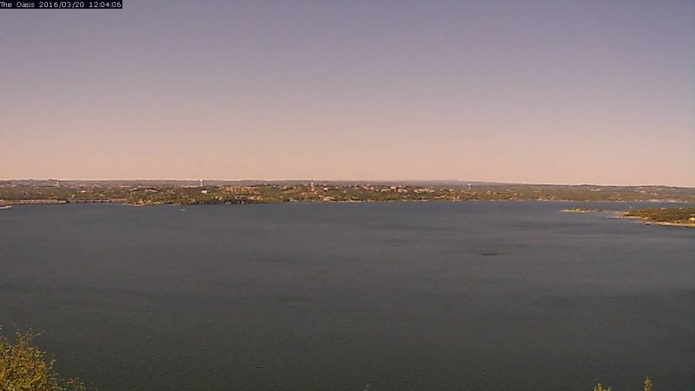 Lake Travis webcam, March 20, 2016 11:10 AM CT