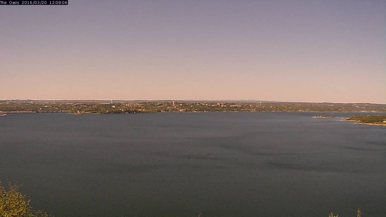 Lake Travis webcam, March 20, 2016 11:15 AM CT