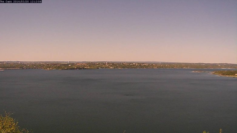 Lake Travis webcam, March 20, 2016 11:20 AM CT
