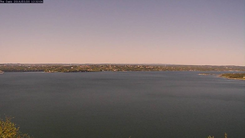Lake Travis webcam, March 20, 2016 11:40 AM CT