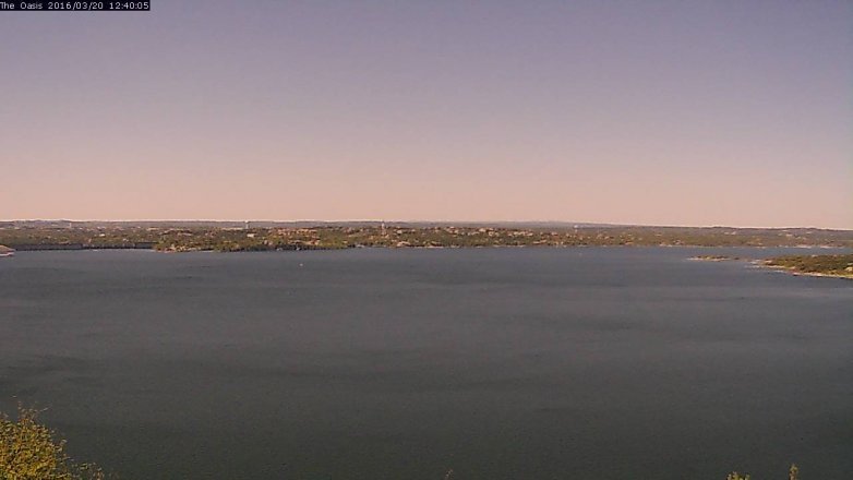 Lake Travis webcam, March 20, 2016 11:45 AM CT