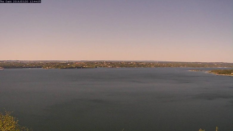 Lake Travis webcam, March 20, 2016 11:50 AM CT