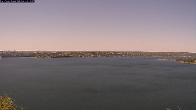 Lake Travis webcam, March 20, 2016 12:20 PM CT