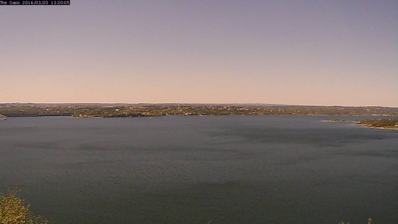 Lake Travis webcam, March 20, 2016 12:25 PM CT