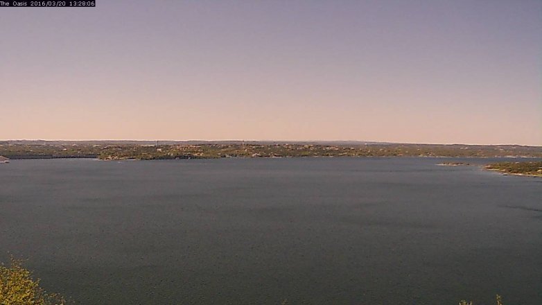 Lake Travis webcam, March 20, 2016 12:35 PM CT