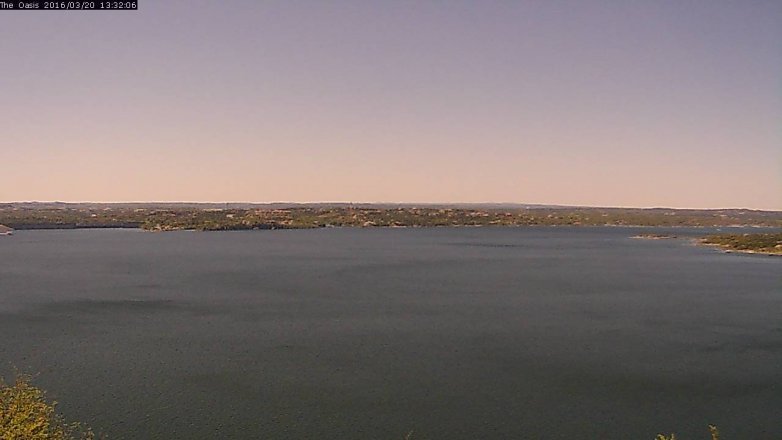Lake Travis webcam, March 20, 2016 12:40 PM CT