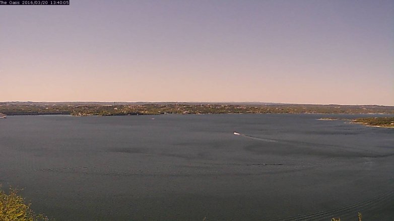 Lake Travis webcam, March 20, 2016 12:45 PM CT