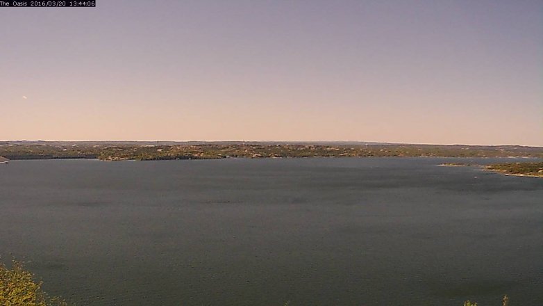 Lake Travis webcam, March 20, 2016 12:50 PM CT