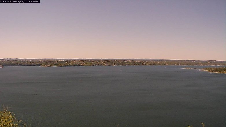 Lake Travis webcam, March 20, 2016 12:55 PM CT