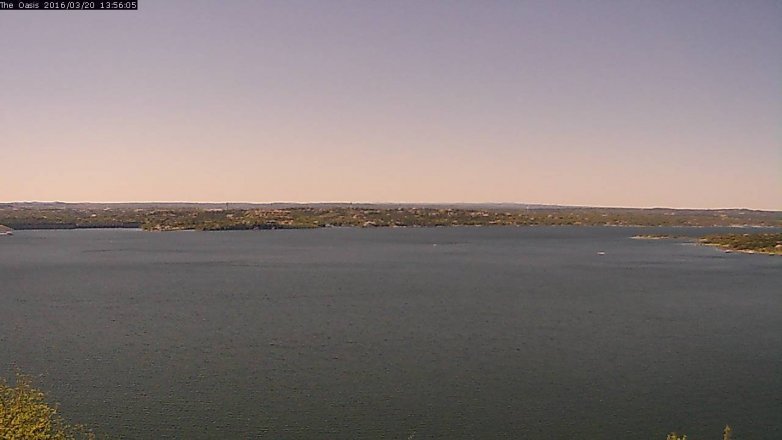 Lake Travis webcam, March 20, 2016 1:05 PM CT