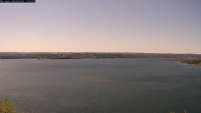 Lake Travis webcam, March 20, 2016 2:30 PM CT