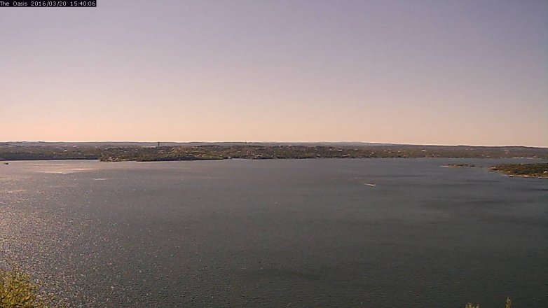 Lake Travis webcam, March 20, 2016 2:45 PM CT