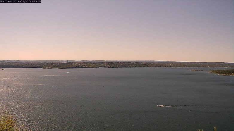Lake Travis webcam, March 20, 2016 2:50 PM CT