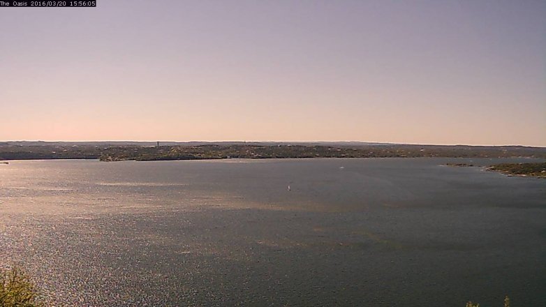 Lake Travis webcam, March 20, 2016 3:05 PM CT