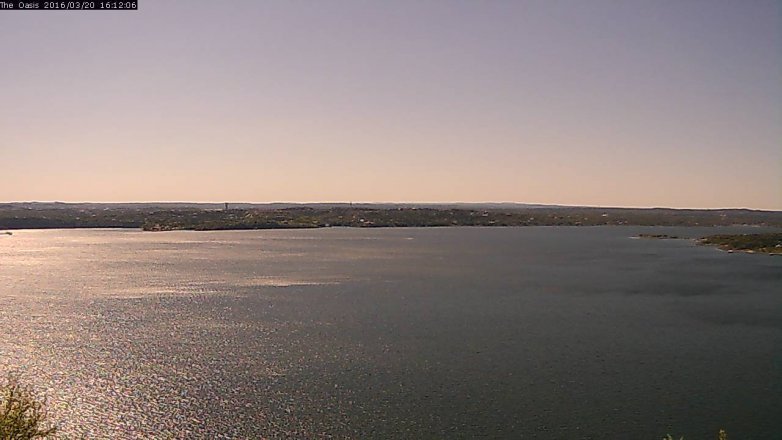 Lake Travis webcam, March 20, 2016 3:20 PM CT