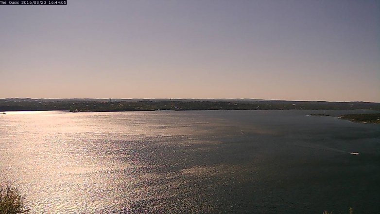 Lake Travis webcam, March 20, 2016 3:50 PM CT
