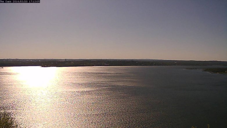 Lake Travis webcam, March 20, 2016 4:20 PM CT