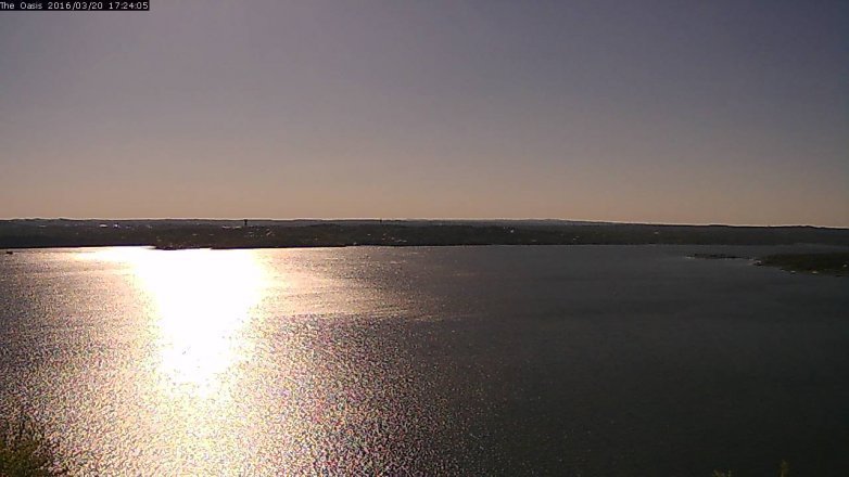 Lake Travis webcam, March 20, 2016 4:30 PM CT