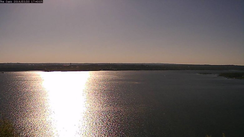 Lake Travis webcam, March 20, 2016 4:45 PM CT
