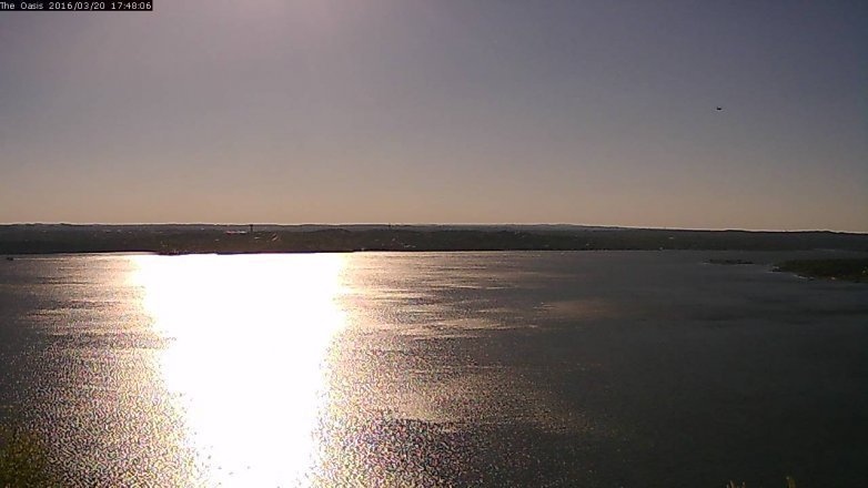 Lake Travis webcam, March 20, 2016 4:55 PM CT