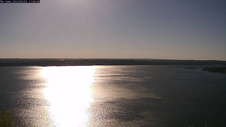 Lake Travis webcam, March 20, 2016 5:00 PM CT