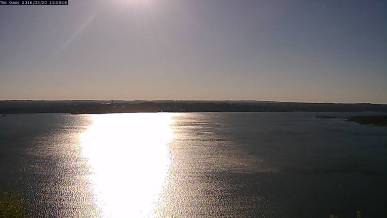 Lake Travis webcam, March 20, 2016 5:15 PM CT