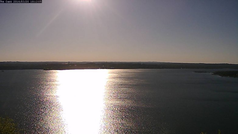 Lake Travis webcam, March 20, 2016 5:20 PM CT