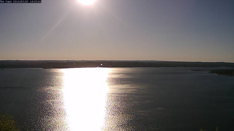 Lake Travis webcam, March 20, 2016 5:25 PM CT