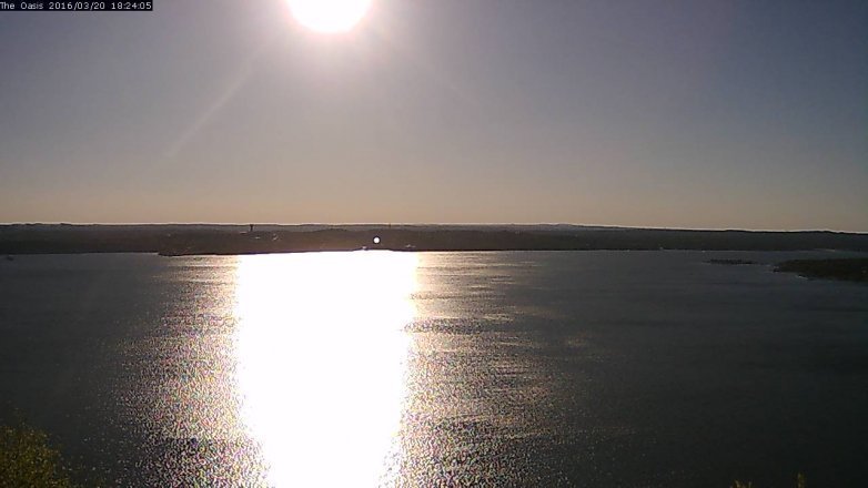 Lake Travis webcam, March 20, 2016 5:30 PM CT