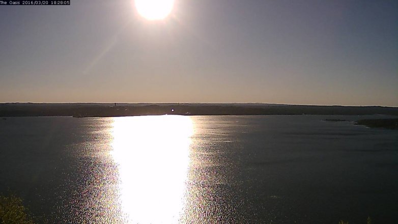 Lake Travis webcam, March 20, 2016 5:35 PM CT