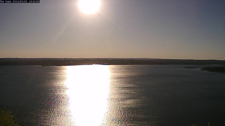 Lake Travis webcam, March 20, 2016 5:40 PM CT