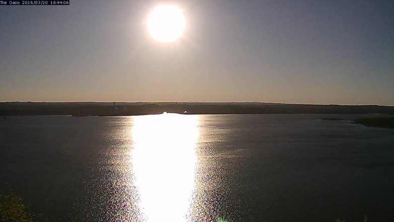 Lake Travis webcam, March 20, 2016 5:50 PM CT