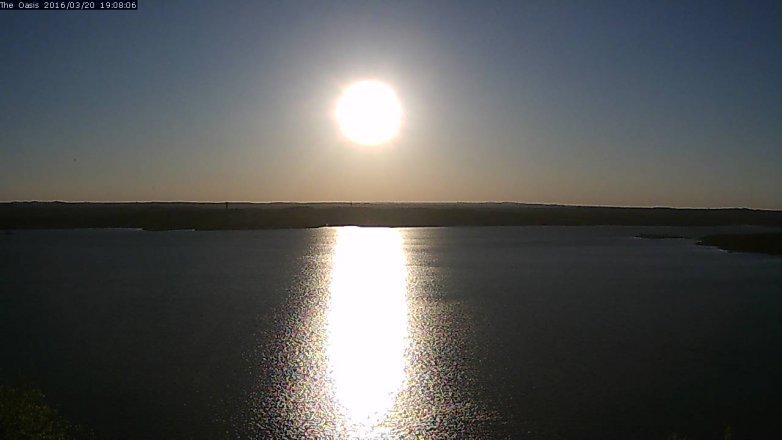 Lake Travis webcam, March 20, 2016 6:15 PM CT